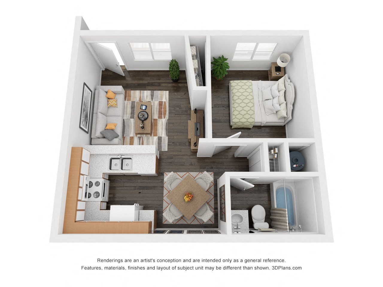 1 bedroom